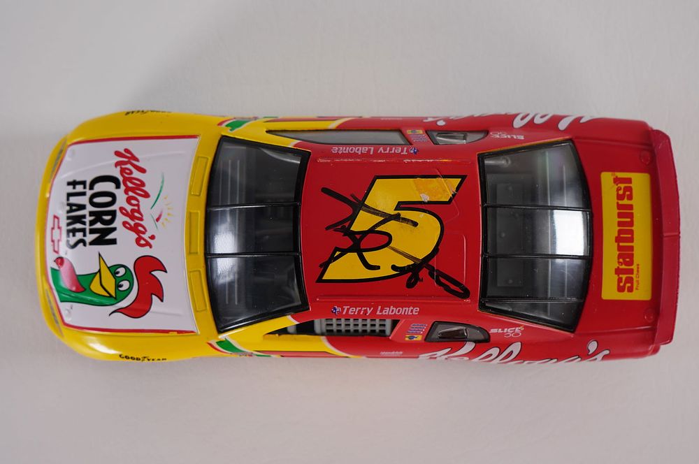 Lot 624: Terry Labonte No. 5 AUTOGRAPHED Toy Car w/COA