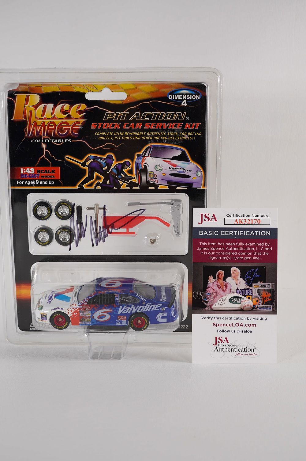 Lot 627: Mark Martin No. 6 AUTOGRAPHED Toy Car w/COA