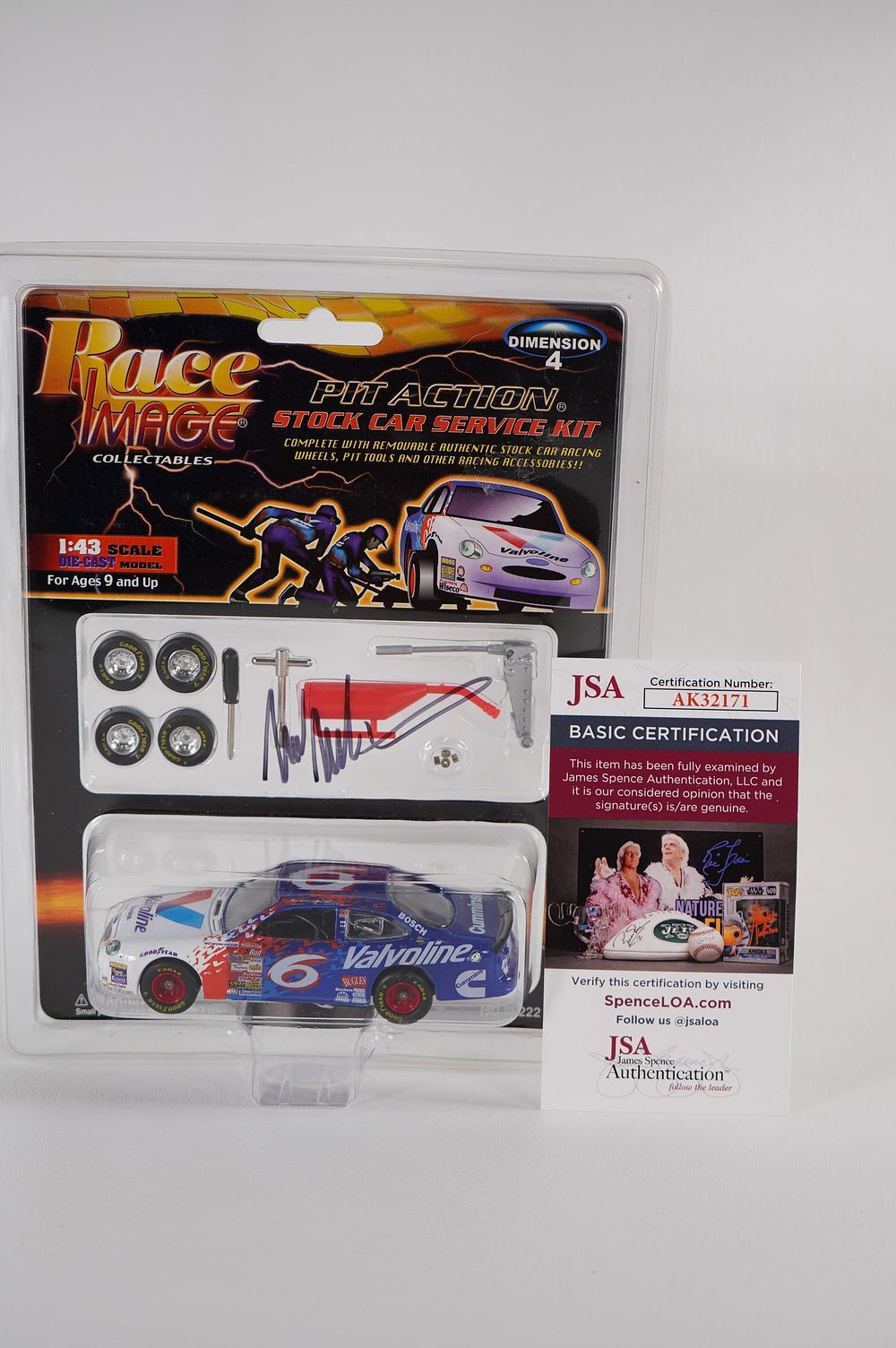 Lot 628: Mark Martin No. 6 AUTOGRAPHED Toy Car w/COA