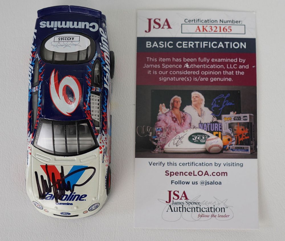 Lot 629: Mark Martin No. 6 AUTOGRAPHED Toy Car w/COA