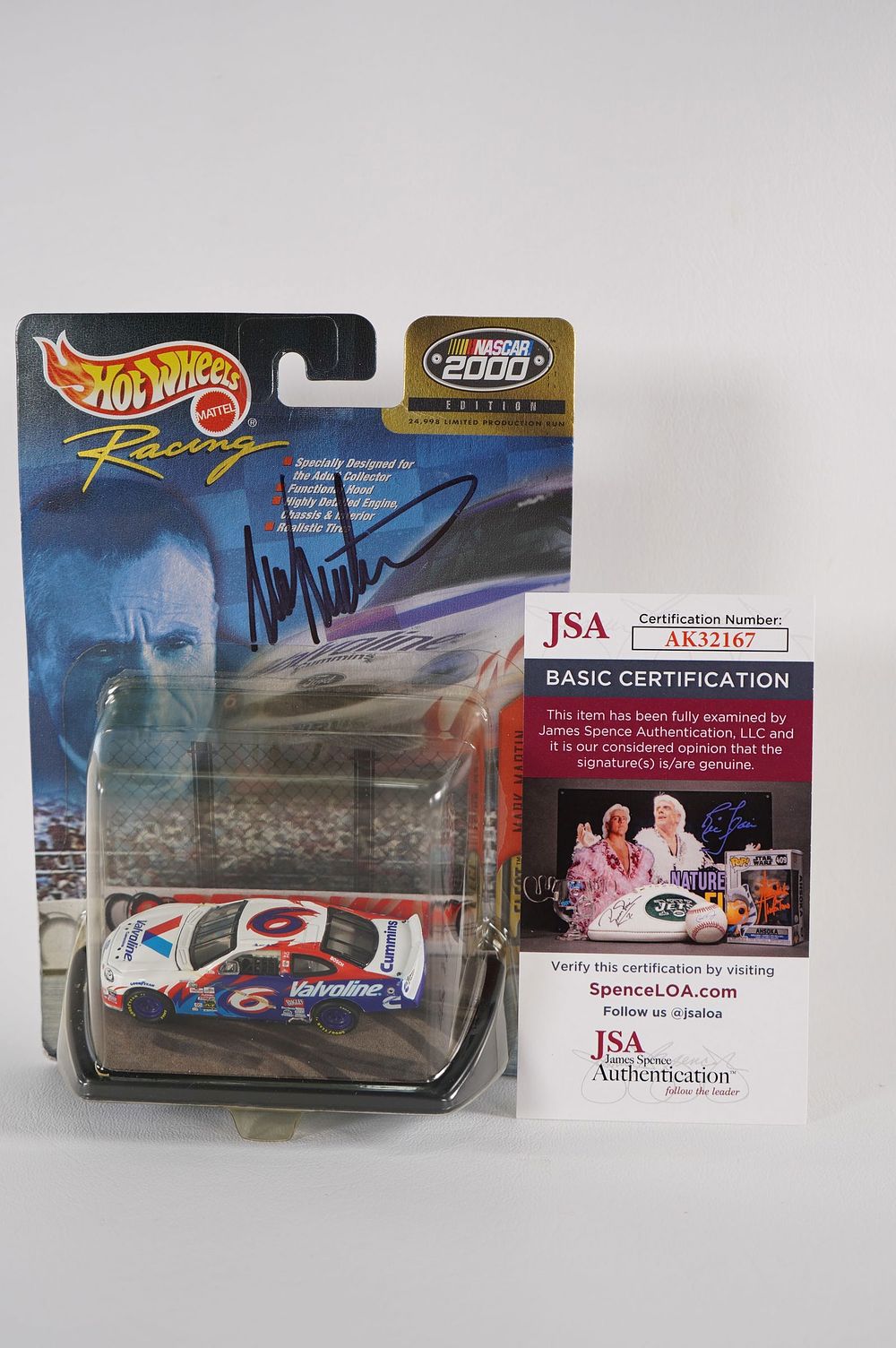 Lot 630: Mark Martin No. 6 AUTOGRAPHED Toy Car w/COA