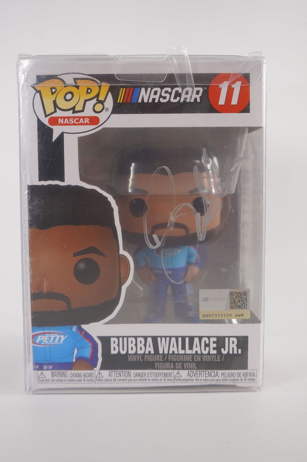 Lot 658: Bubba Wallace Jr. No. 11 AUTOGRAPHED Funko Pop Vinyl w/COA