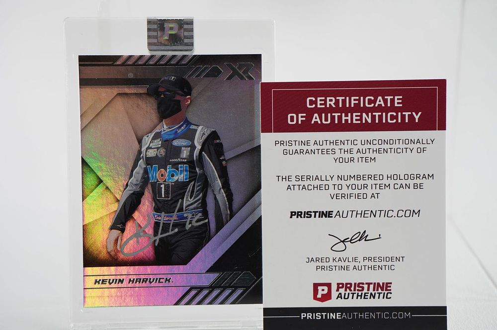 Lot 661: Kevin Harvick No. 1 AUTOGRAPHED Trading Card w/COA