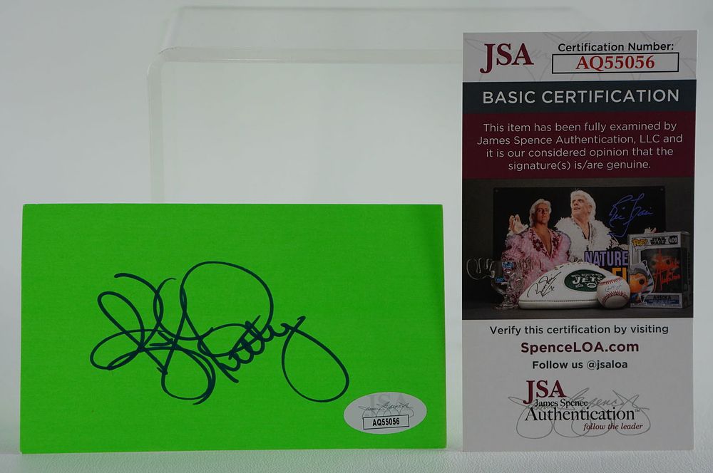 Lot 669: Kyle Petty AUTOGRAPHED Signature Index Card w/COA