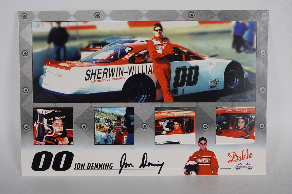 Lot 698: Jon Denning No. 00 AUTOGRAPHED 9 x 6 Color Photo w/COA