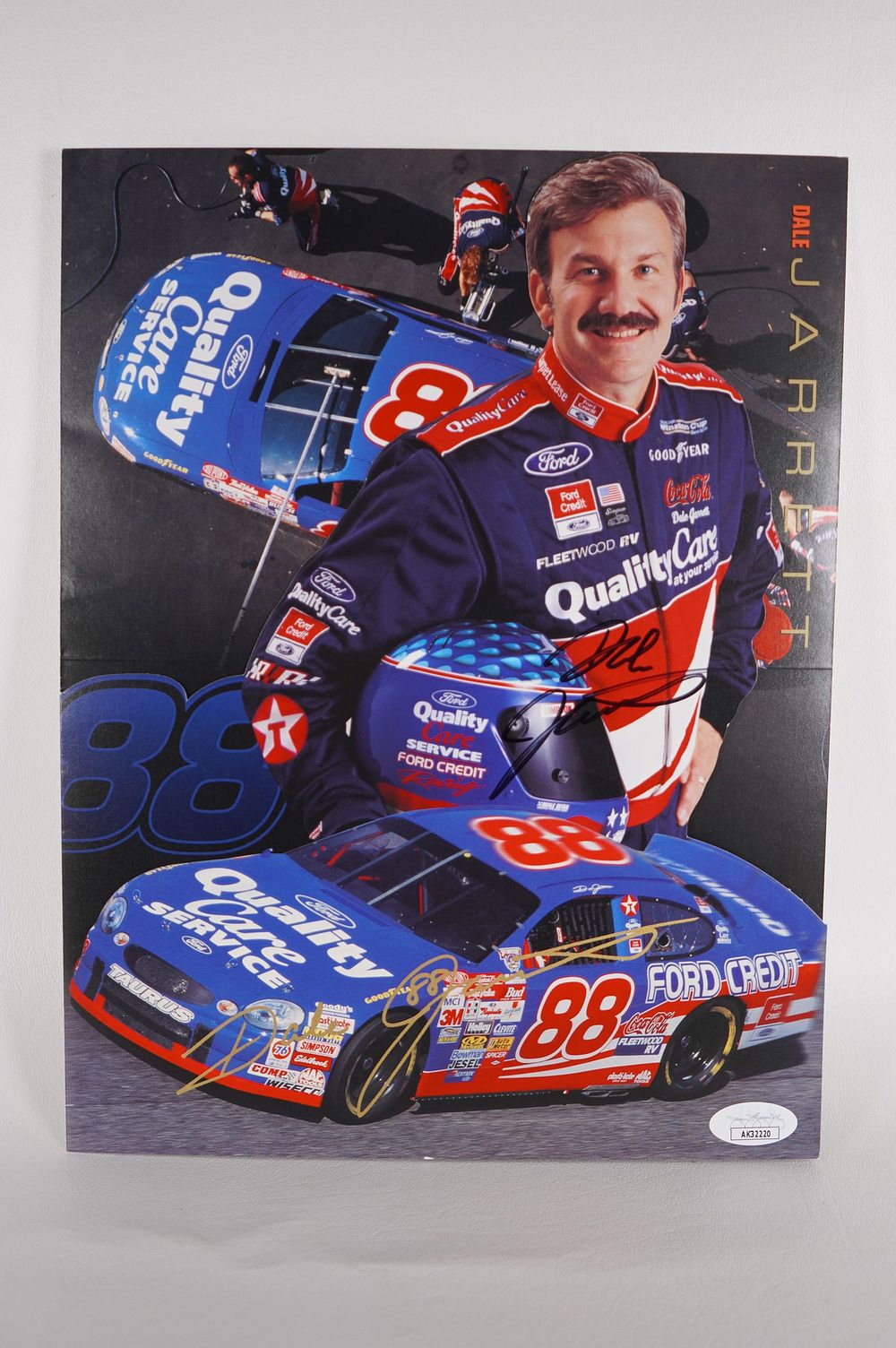 Lot 701: Dale Jarrett No. 88 AUTOGRAPHED 11 x 8.5 Color Photo w/COA