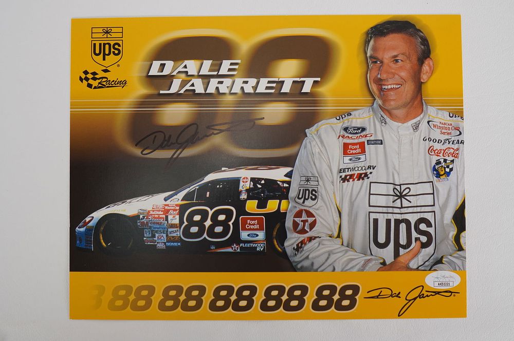 Lot 702: Dale Jarrett No. 88 AUTOGRAPHED 11 x 8.5 Color Photo w/COA