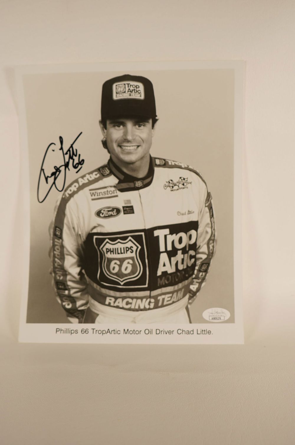 Lot 703: Chad Little AUTOGRAPHED 8 x 10 B & W Photo w/COA