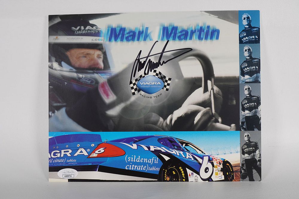Lot 706: Mark Martin AUTOGRAPHED 11 x 8.5 Color Photo w/COA