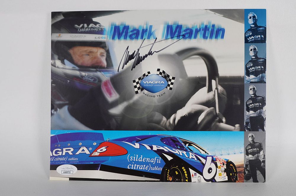 Lot 707: Mark Martin AUTOGRAPHED 11 x 8.5 Color Photo w/COA