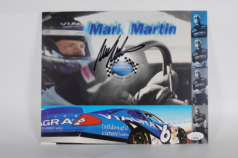Lot 708: Mark Martin AUTOGRAPHED 11 x 8.5 Color Photo w/COA