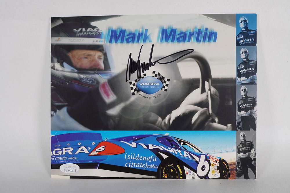 Lot 709: Mark Martin AUTOGRAPHED 11 x 8.5 Color Photo w/COA