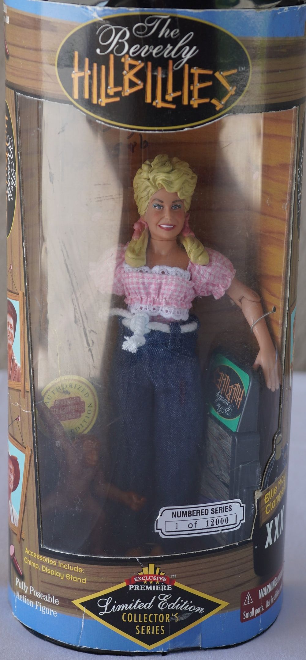 Lot 753: Donna Douglas, Actress/Singer Elly Mae Clampett AUTOGRAPHED Action Figure w/COA