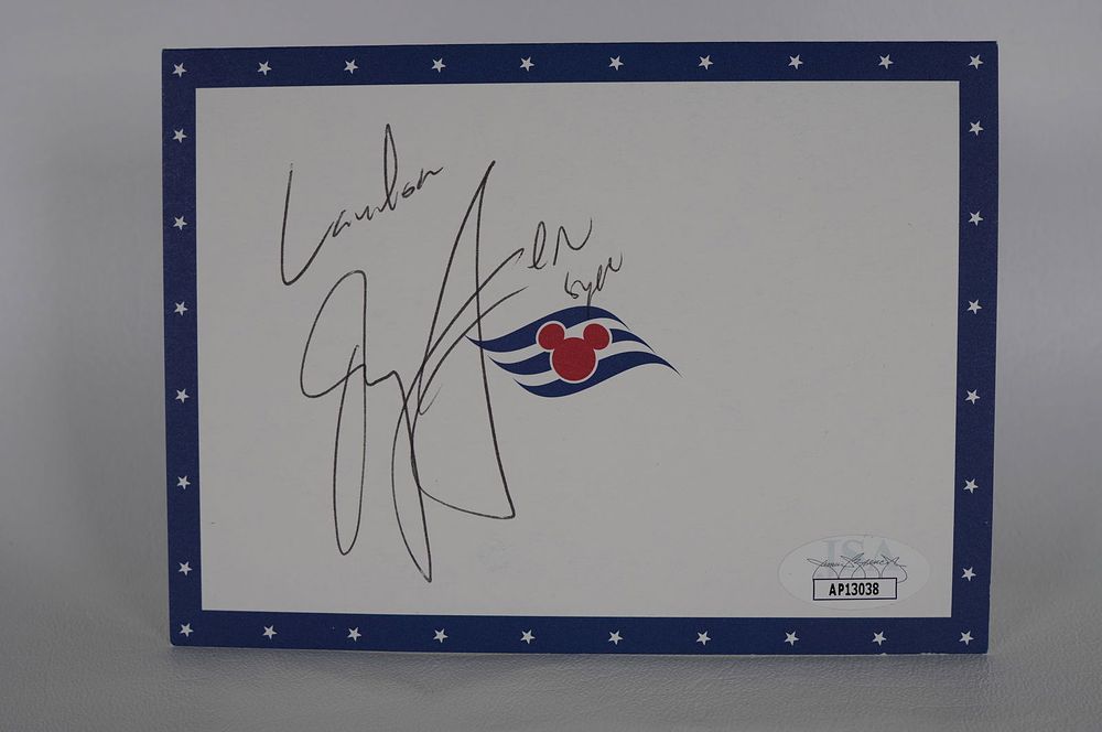 Lot 754: Joey Fatone, Singer/Dancer N Sync AUTOGRAPHED Stationery w/COA