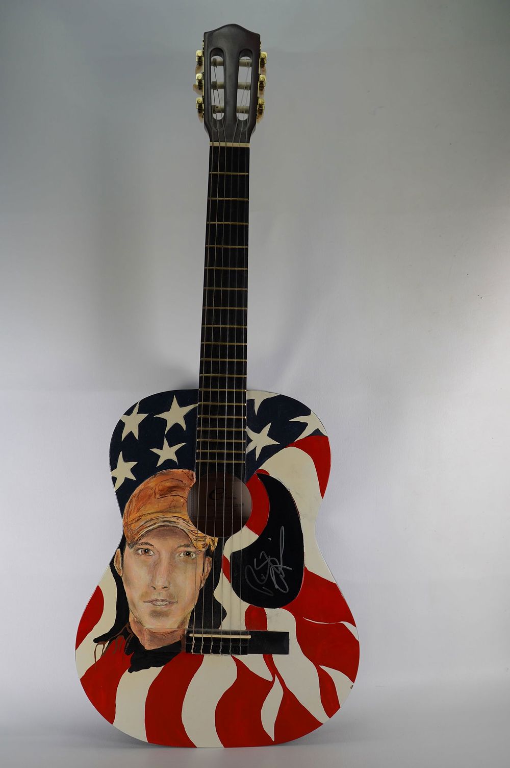 Lot 756A: Rodney Atkins, Country Singer AUTOGRAPHED Custom Guitar Signed by Rodney Atkins