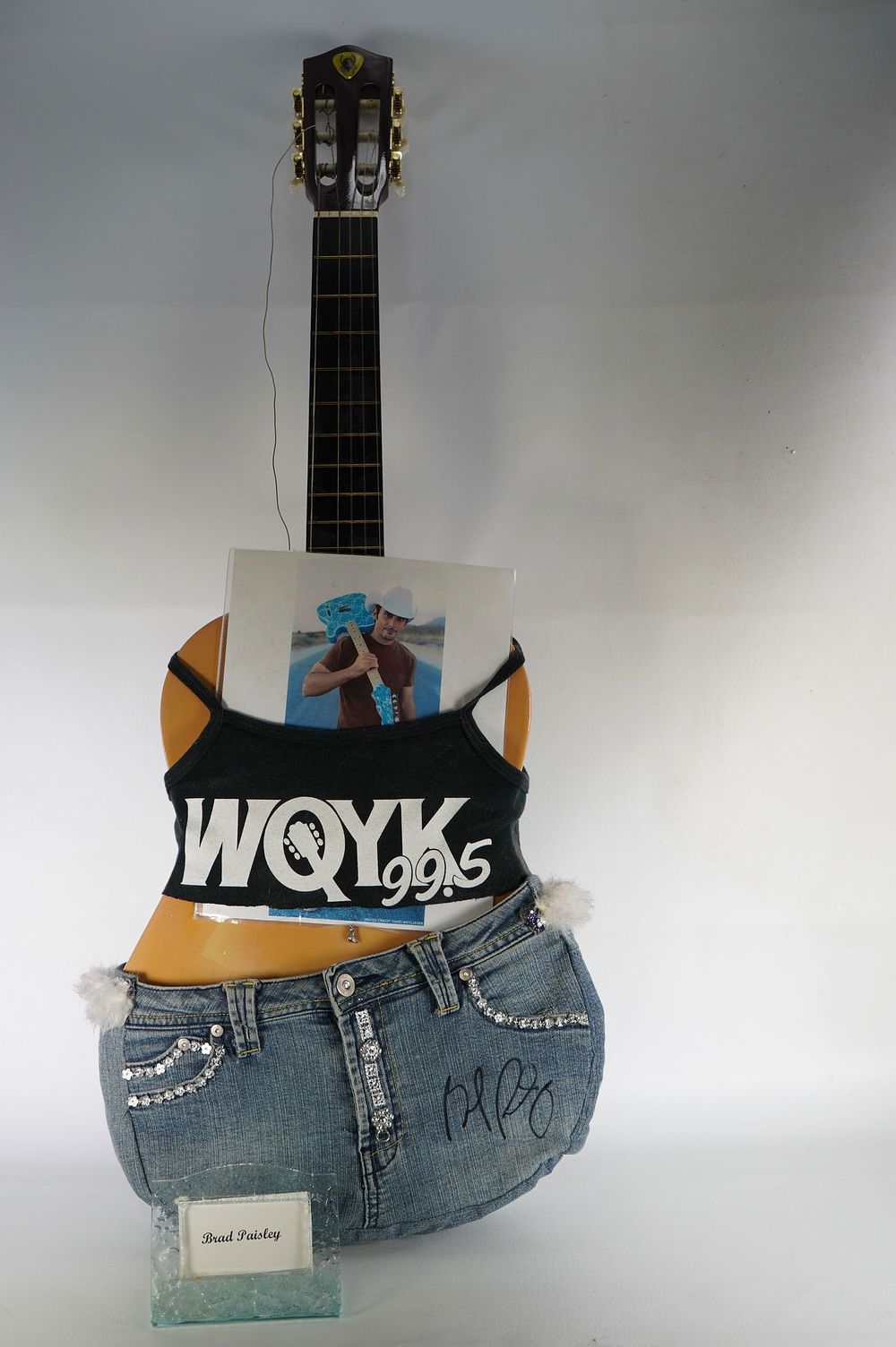 Lot 760: Brad Paisley, Singer/Songwriter/Guitarist AUTOGRAPHED Custom Guitar Signed by Brad Paisley