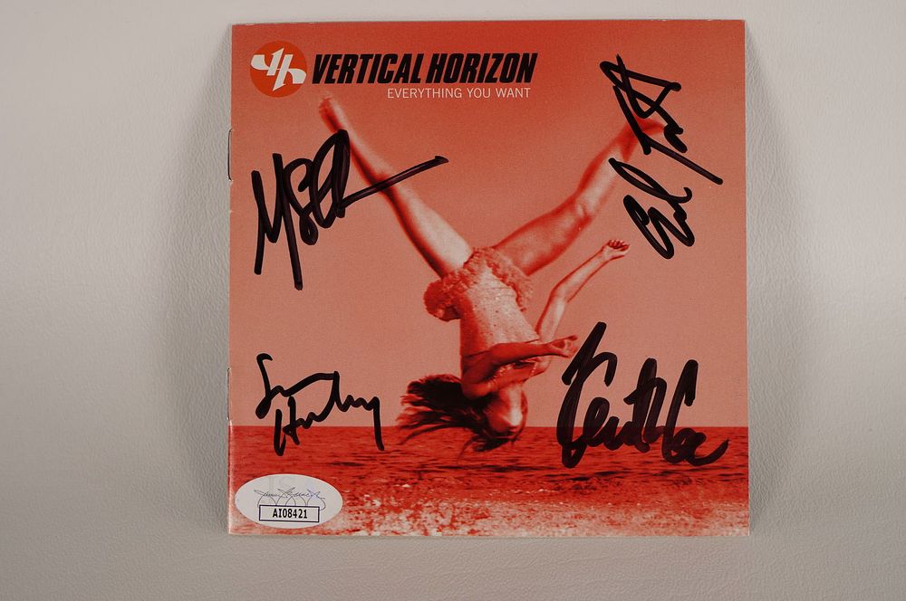 Lot 765: Vertical Horizon, Rock Band AUTOGRAPHED CD Insert w/COA