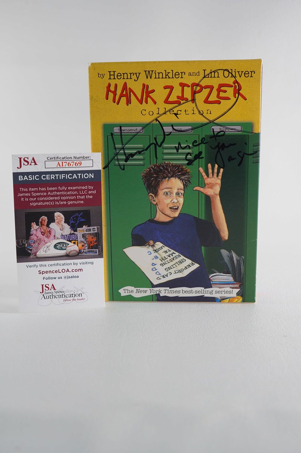 Lot 767: Henry Winkler, Film Producer Happy Days AUTOGRAPHED Book Box Set w/COA
