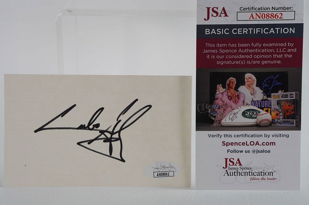 Lot 790: Cuba Gooding Jr. AUTOGRAPHED Index Card Academy Award Actor w/COA