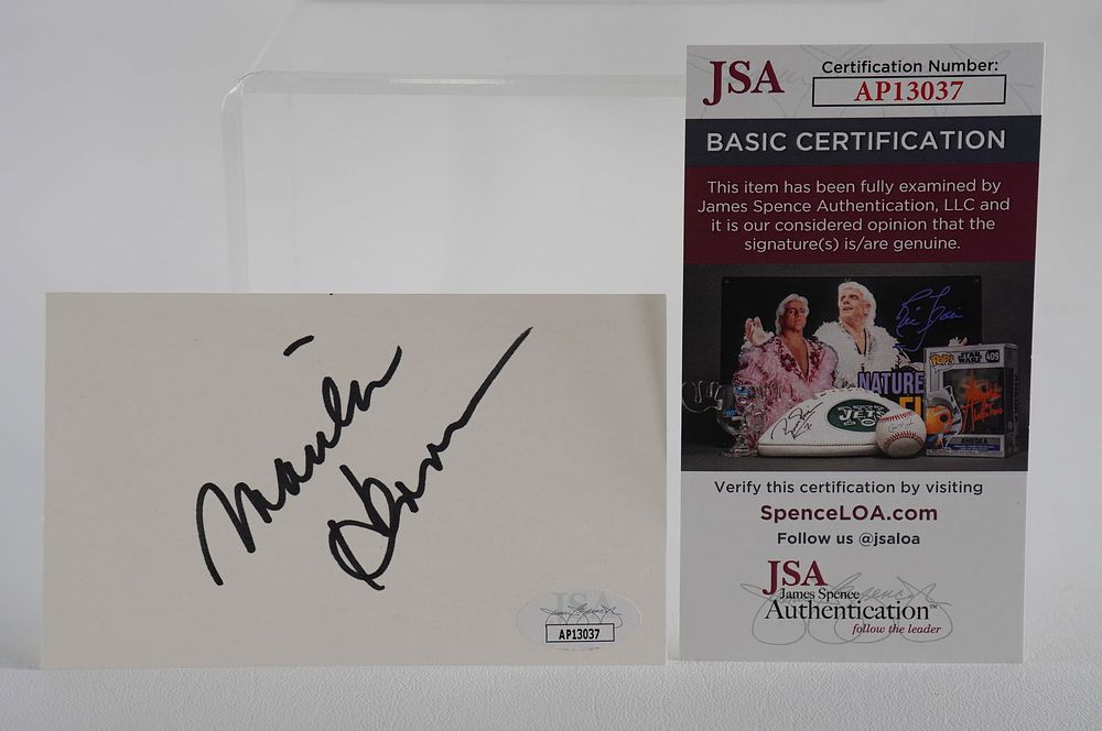 Lot 797: Marilu Henner AUTOGRAPHED Index Card Taxi Actress Author w/COA