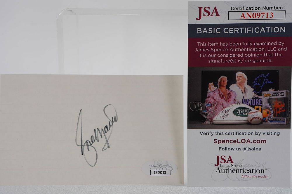 Lot 805: Rose Marie AUTOGRAPHED Index Card Dick Van Dyke Show Actress w/COA
