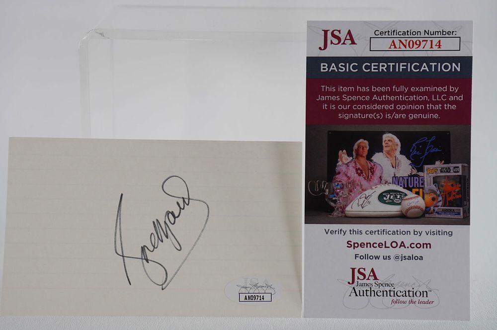 Lot 806: Rose Marie AUTOGRAPHED Index Card Dick Van Dyke Show Actress w/COA