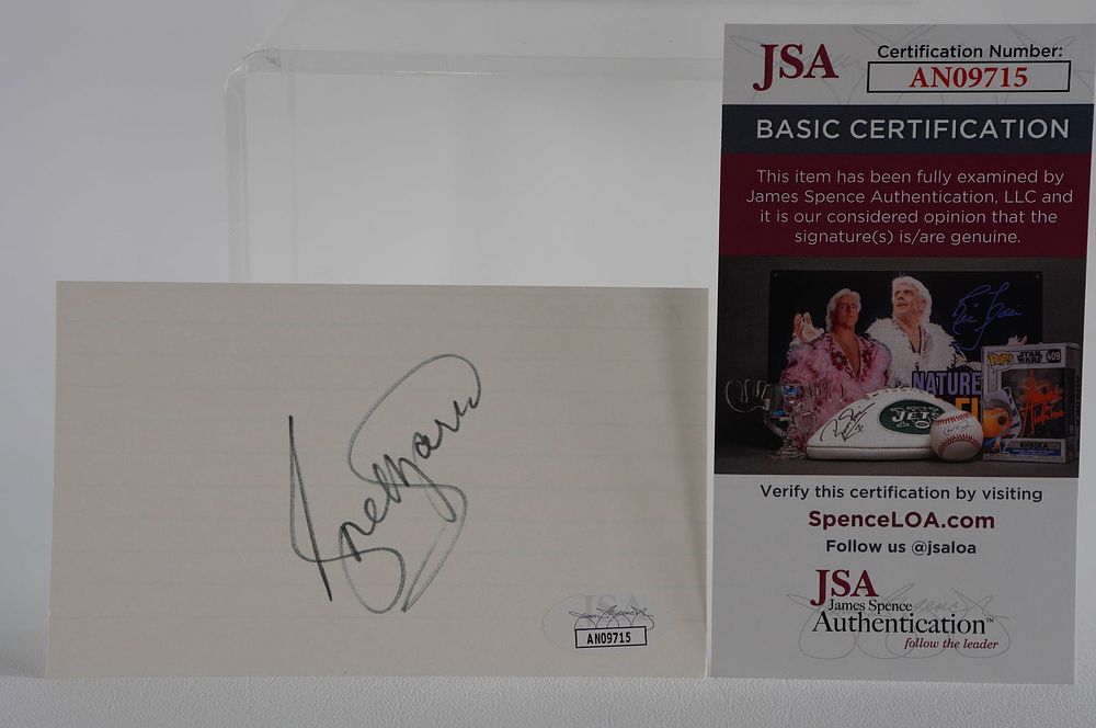 Lot 807: Rose Marie AUTOGRAPHED Index Card Dick Van Dyke Show Actress w/COA