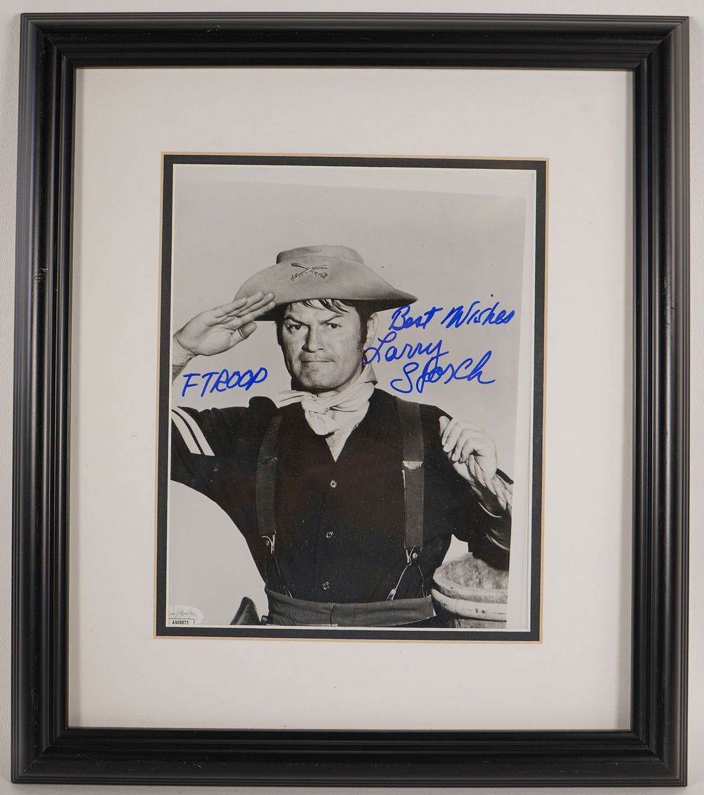 Lot 843: Larry Storch AUTOGRAPHED Framed Black and White Photo F Troop w/COA