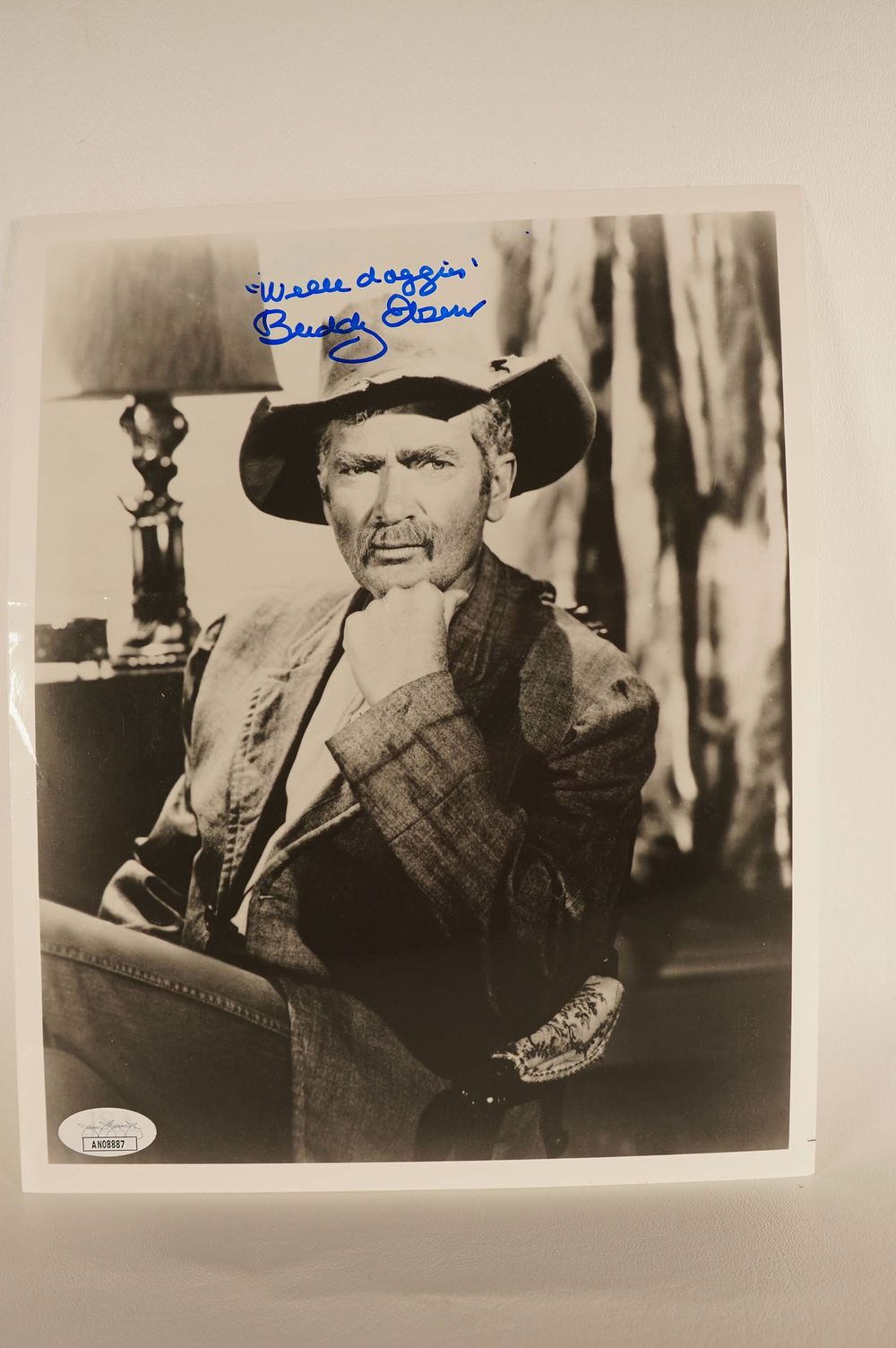 Lot 865: Buddy Ebsen, Beverly Hillbillies, Barnaby Jones, Actor/Dancer AUTOGRAPHED 8 x 10 B & W Photo w/COA +