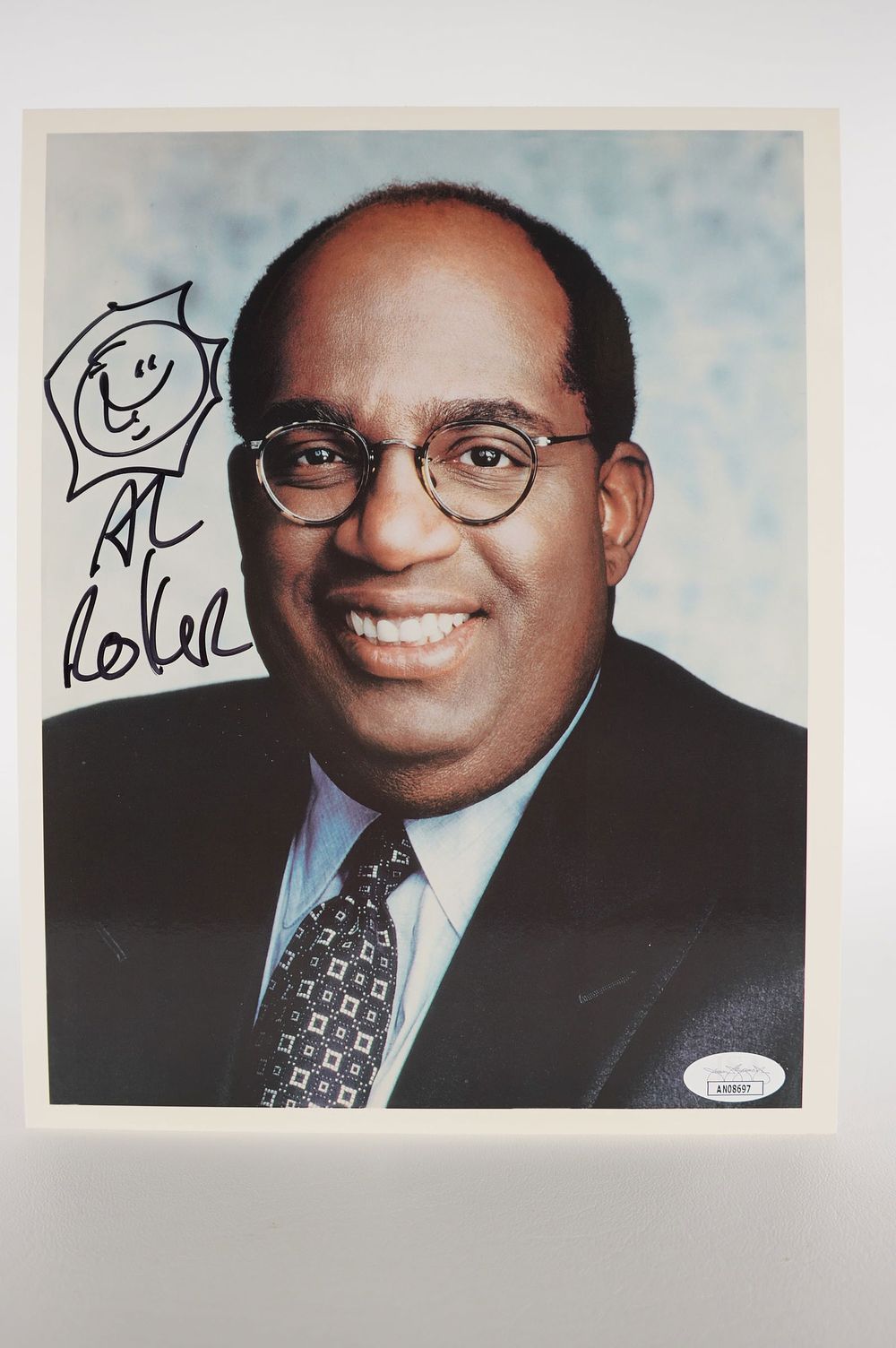 Lot 896: Al Roker, Weathercaster/Journalist AUTOGRAPHED 8 x 10 Color Photo w/COA