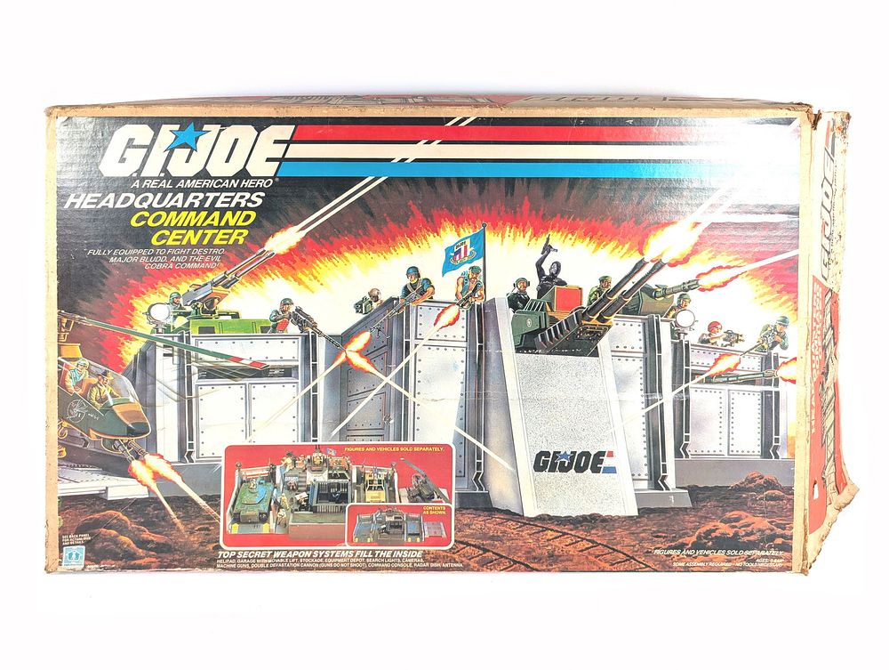 Lot 635B: 1983 Hasbro GI Joe HQ Headquarters Command Center in Original Box