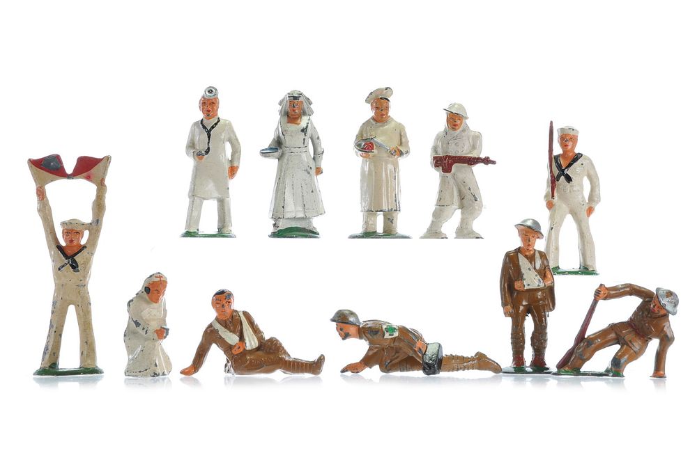 Lot 677C: Barclay Set of 11 Support Nurse/Doctor/Chef/Medic