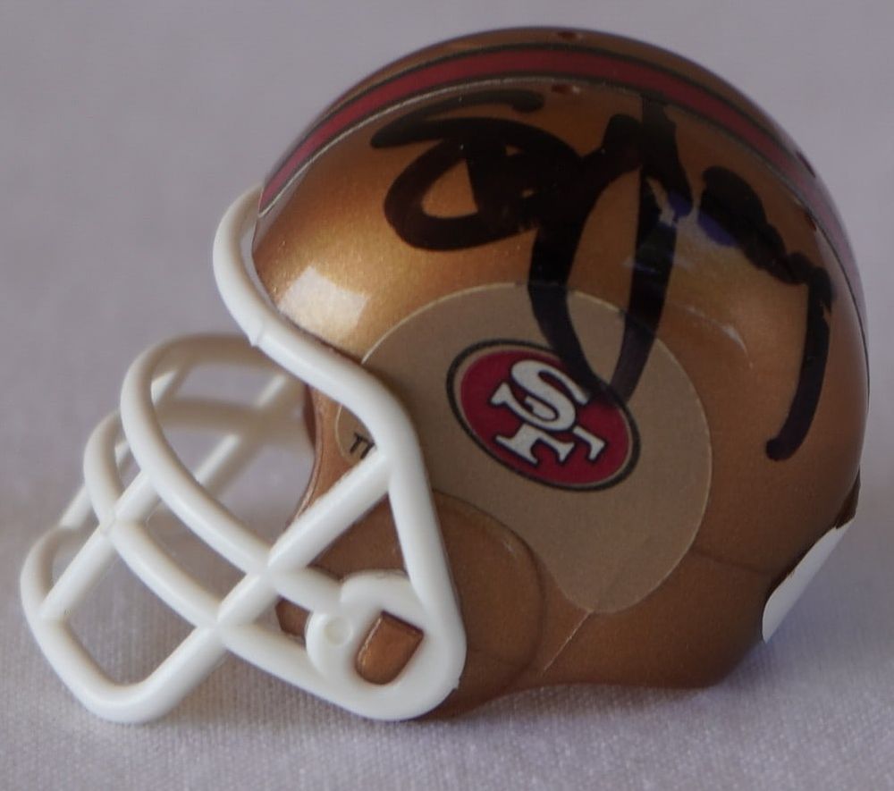 Lot 510: Steve Young No. 8 Hall of Fame AUTOGRAPHED Pocket Pro Helmet w/COA