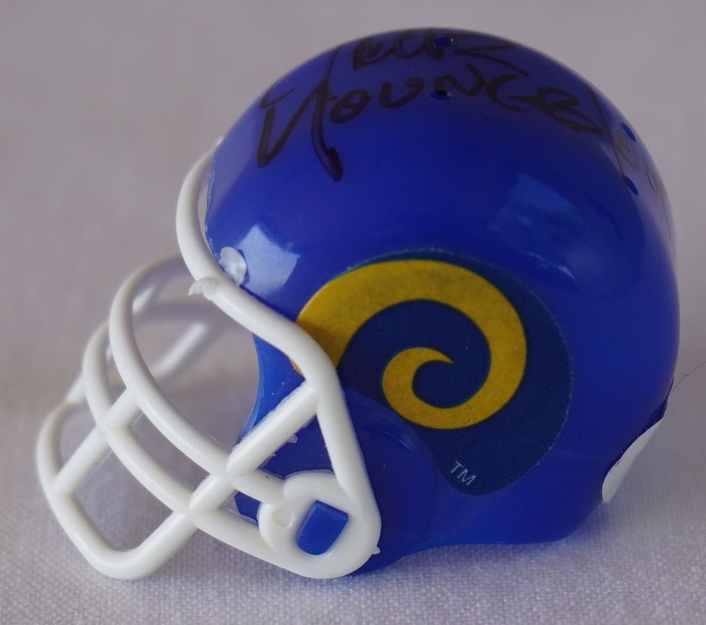 Lot 511: Jack Youngblood No. 85 AUTOGRAPHED Pocket Pro Helmet, Los Angeles Rams w/COA