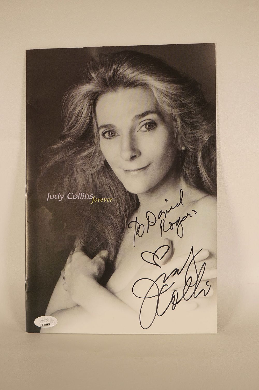 Lot 915: Judy Collins, AUTOGRAPHED Signed SCB, Singer/Songwriter w/COA
