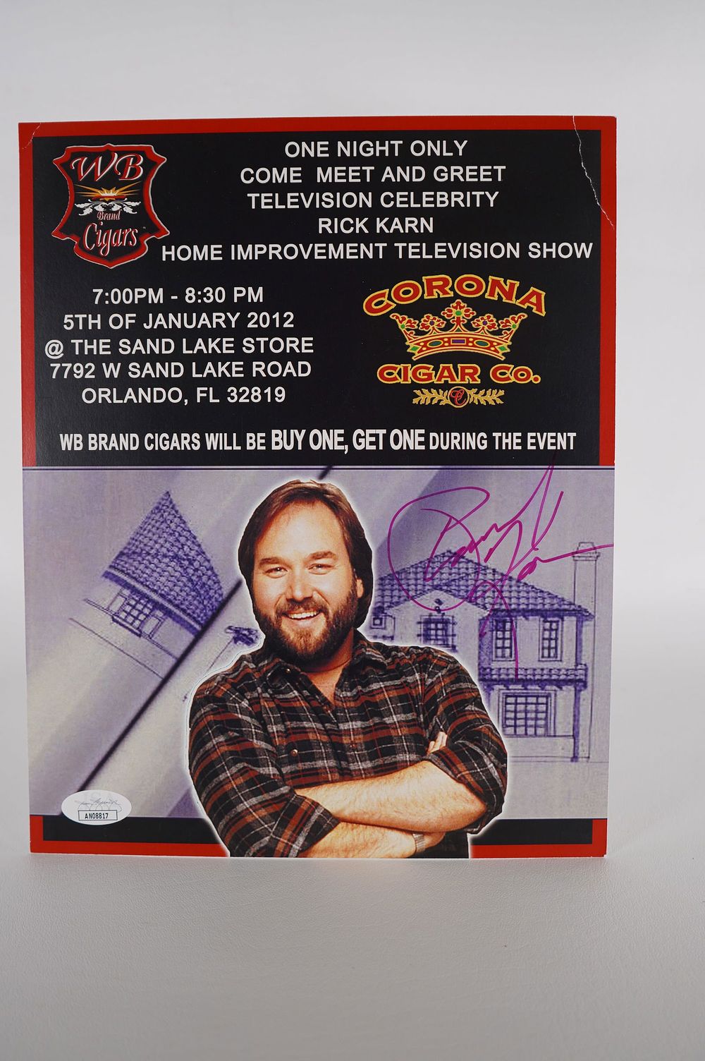 Lot 922: Richard Karn, Home Improvement, AUTOGRAPHED Promo, Actor/Author w/COA