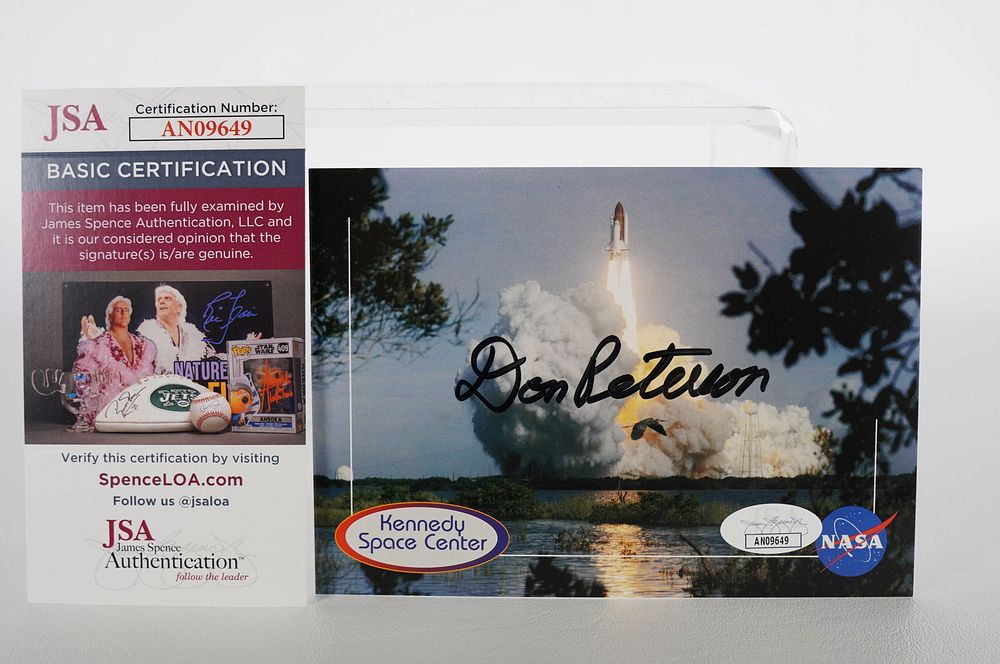 Lot 971: Don Peterson, AUTOGRAPHED Postcard, Astronaut w/COA