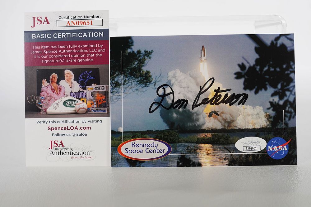 Lot 973: Don Peterson, AUTOGRAPHED Postcard, Astronaut w/COA