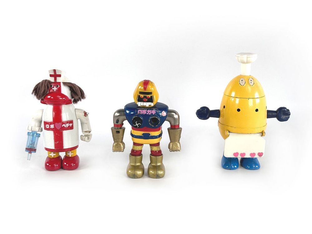Lot 160: Robocon Chef, Nurse, and Buddhist Robo Gaki Chogokin