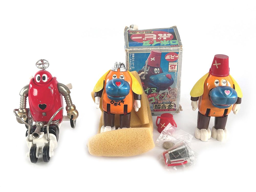 Lot 163: Robo Pu and DX Chogokin Robocon Lot of 3 Robots