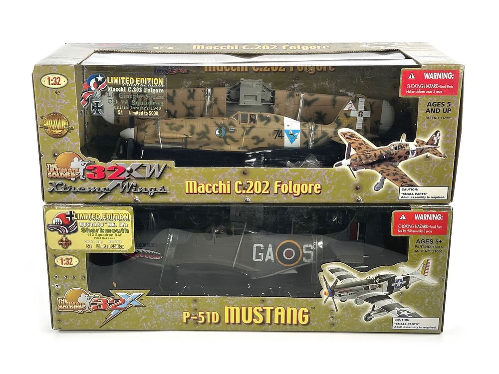 Lot 194: Macchi C.202 and P-51D Mustang WWII Fighter Planes