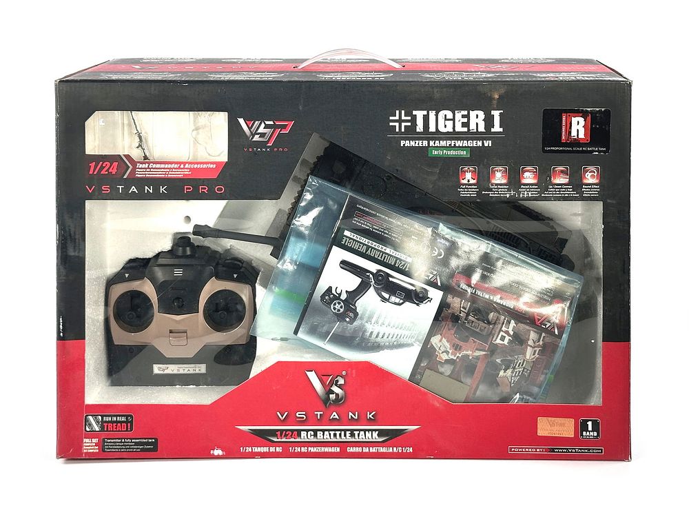 Lot 195: Tiger I Remote Control Tank by VS Tank for Battle