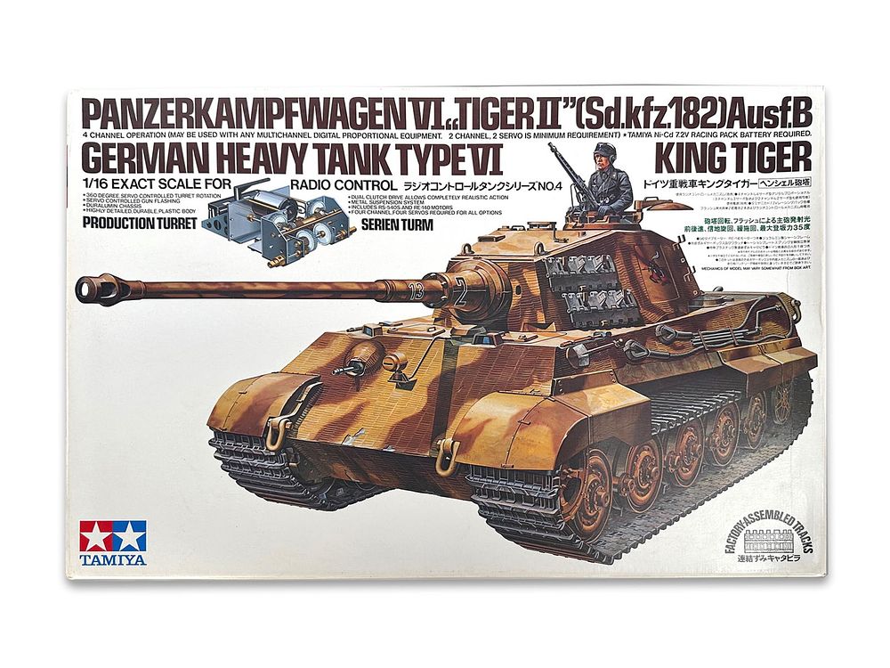 Lot 198: Tamiya King Tiger Tank for R/C 1/16 Scale