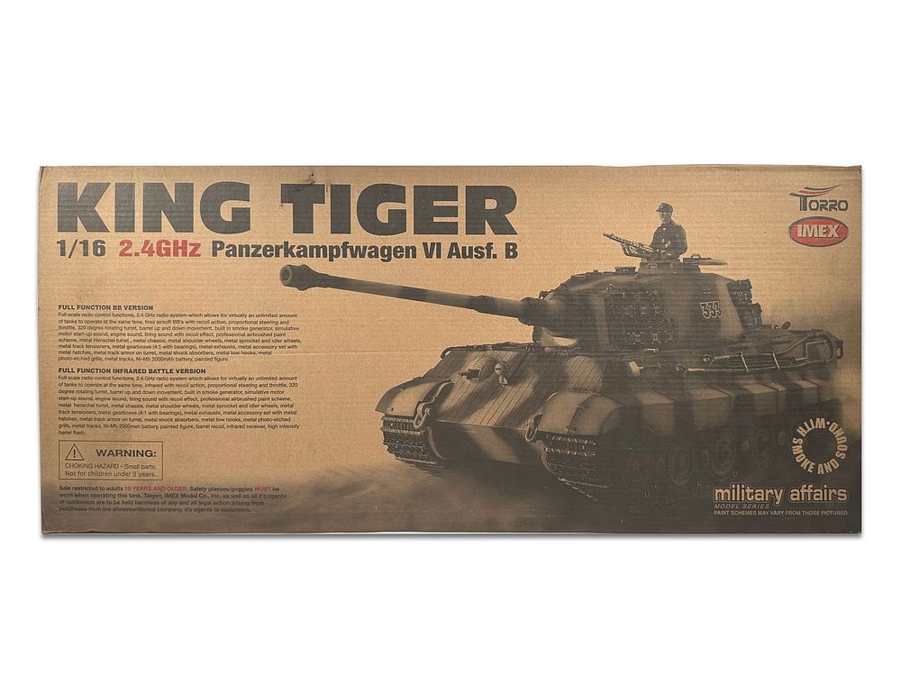 Lot 200: 1/16 King Tiger 2.4 GHz R/C Tank