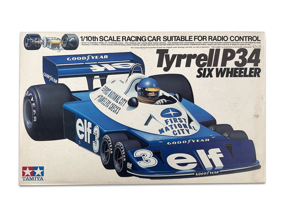 Lot 212: Rare Tyrrell Six Wheel Tamiya Race Car