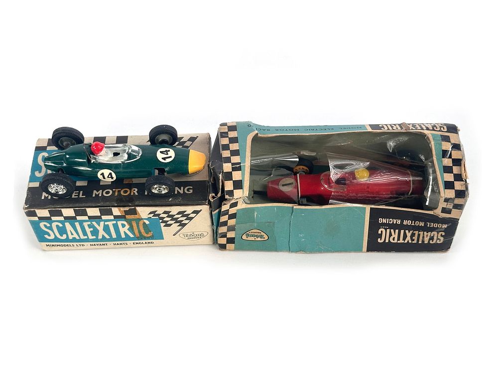 Lot 217: Scalextric C-72 and C66 Race Boxed Slot Cars