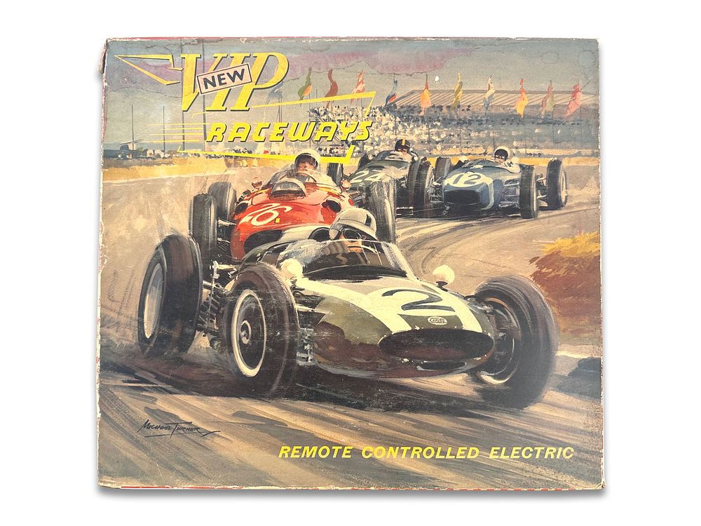 Lot 221: VIP Raceways Slot Cars, Victory Industries Race Car Toys