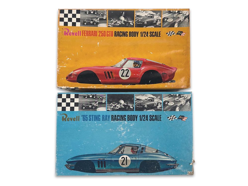 Lot 225: 1/24 Ferrari and Revell Sting Ray Racing Body Kits, Slot Cars