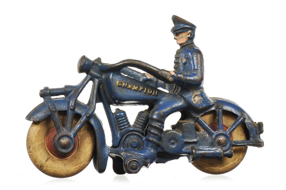 Lot 264: Champion Cast Iron Motorcycle Cop