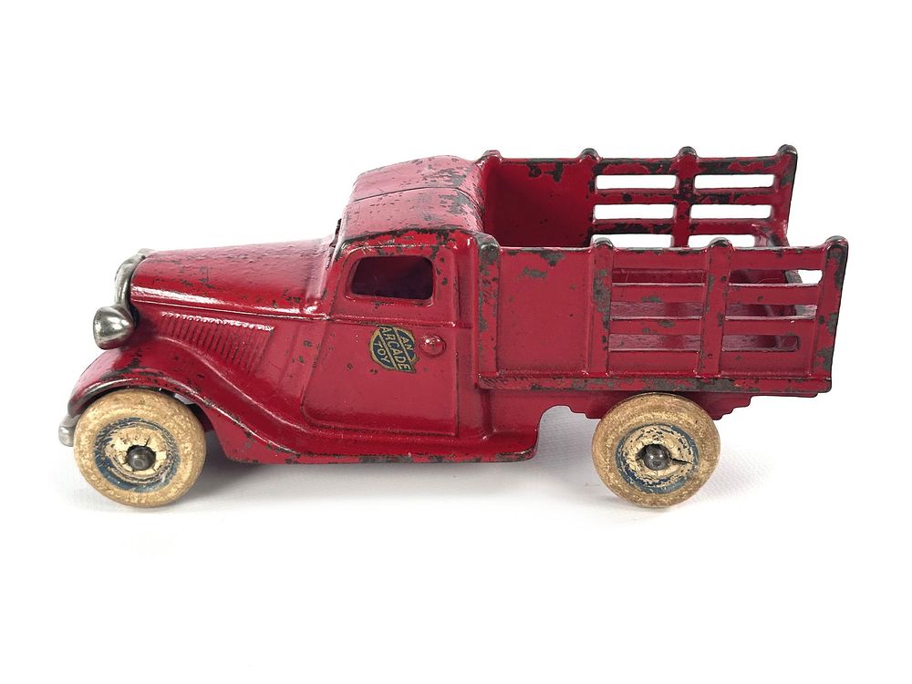 Lot 279: Red Arcade Toys Ford Truck ca. 1935